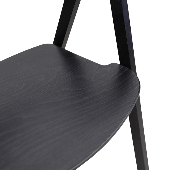 SCAUN GURU BLACK+BLACK LEG