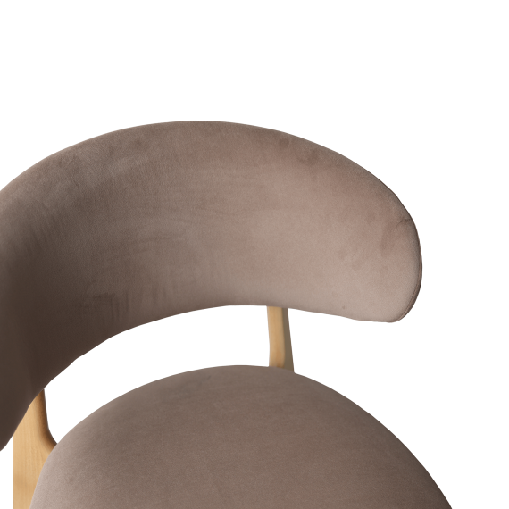 SCAUN ROSES ROYAL VELVET 4+NATURAL LEGS