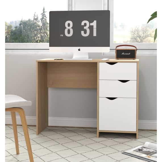 BIROU CAMARO 100X51X76 WHITE M58/STEJAR M37