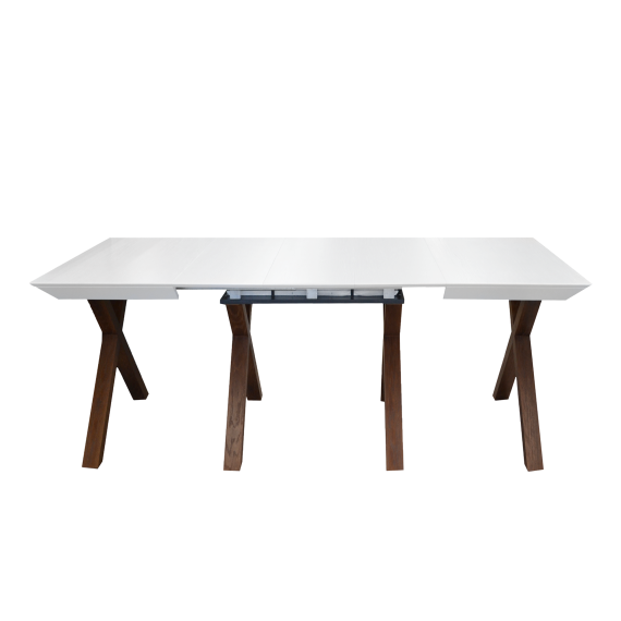 MASA EXTENSIBILA MADRID WHITE TOP+ITALIAN LEGS