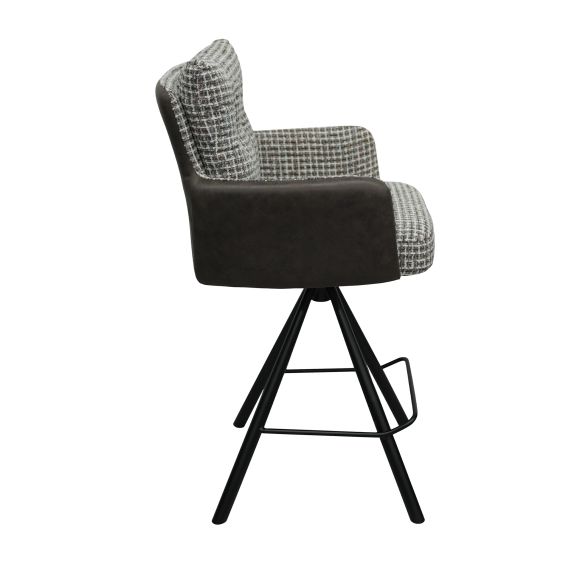 SCAUN BAR SANTO DARK BROWN