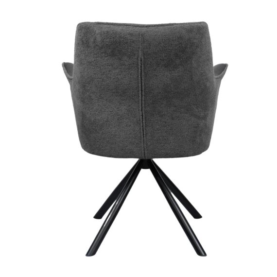 SCAUN BLUM PIELE ECO+STOFĂ BLACK