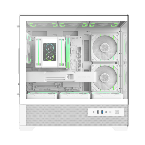 CARCASĂ PC GAMEMAX VISTA 2 MW MINI-TOWER ALB