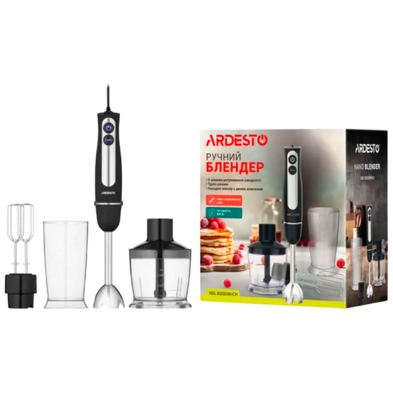 BLENDER DE MÂNĂ ARDESTO HBG-800BDWHCH NEGRU