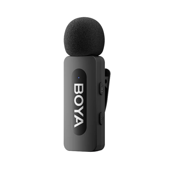 ПОРТАТИВНЫЙ ЗАПИСЫВАЮЩИЙ МИКРОФОН BOYA BY-V10 V2.0 БЕСПРОВОДНОЙ ЧЕРНЫЙ