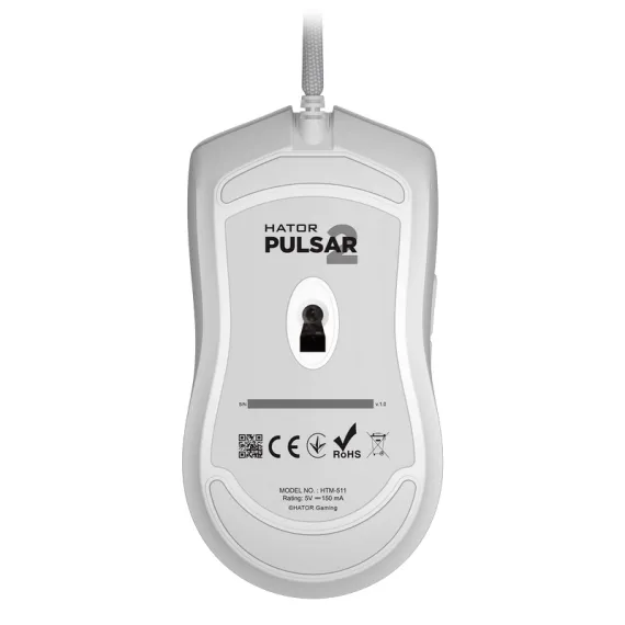 ИГРОВАЯ МЫШЬ HATOR PULSAR 2 ПРОВОДНОЕ БЕЛЫЙ