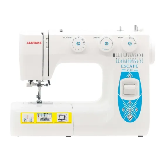 MAȘINĂ DE CUSUT JANOME ESCAPE V-30 ALB