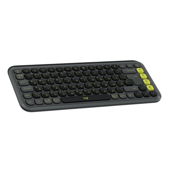 КЛАВИАТУРА И МЫШЬ LOGITECH POP ICON COMBO МЕМБРАНА ЧЕРНЫЙ