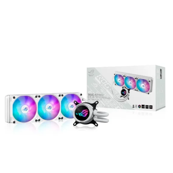 КУЛЕР ДЛЯ ПРОЦЕССОРА ASUS ROG STRIX LC III 360 ARGB LCD WHT 120 ММ
