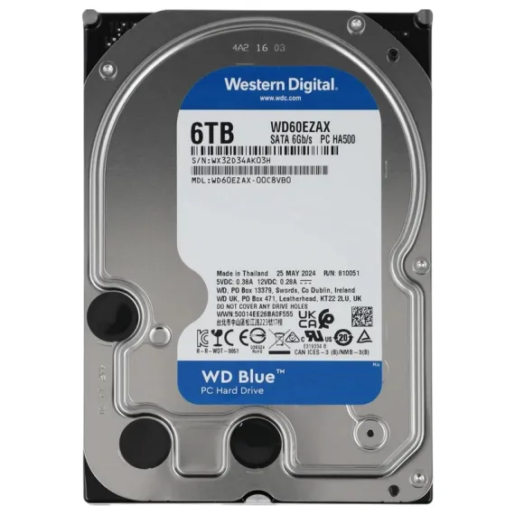 ЖЕСТКИЙ ДИСК WESTERN DIGITAL WD BLUE 6 ТБ