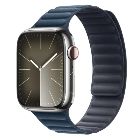 CUREA PENTRU CEAS APPLE WATCH 45MM MAGNETIC LINK ALBASTRU PACIFIC