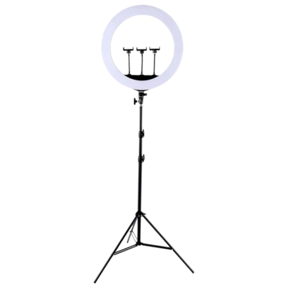 КОЛЬЦЕВАЯ ЛАМПА SELFIE RING LIGHT HQ-18 RGB ЧЕРНЫЙ