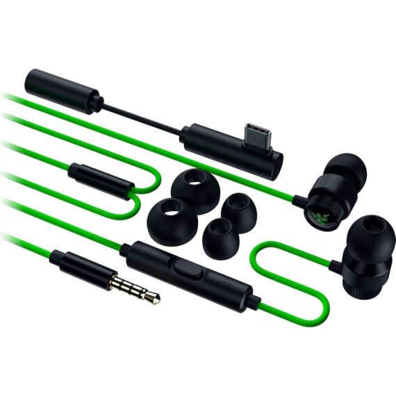 НАУШНИКИ RAZER HAMMERHEAD V3 ЧЁРНЫЙ | ЗЕЛЁНЫЙ