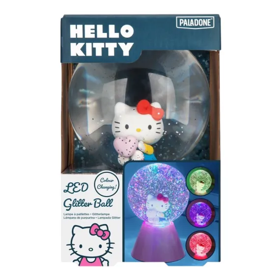 НОЧНИК PALADONE HELLO KITTY LED GLITTER BALL МНОГОЦВЕТНАЯ