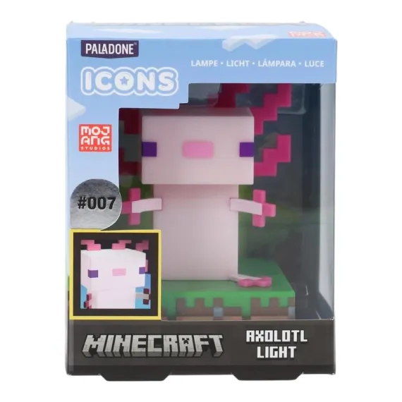 НОЧНИК PALADONE MINECRAFT AXOLOTL ICON LIGHT V2