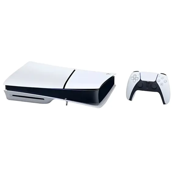 CONSOLĂ DE JOCURI SONY PLAYSTATION 5 SLIM DISC EDITION+FORTNITE FLOWERING ALB