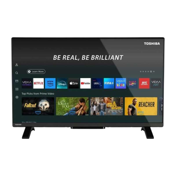 32" LED SMART ТЕЛЕВИЗОР TOSHIBA 32LV2563DG ЧЕРНЫЙ