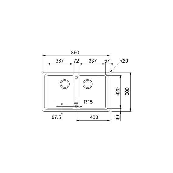 FRANKE BFG 620-86 VN BLACK