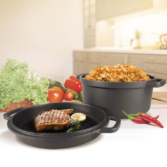 CAZAN CU CAPAC-GRIL MR-4124 24CM 4,5L