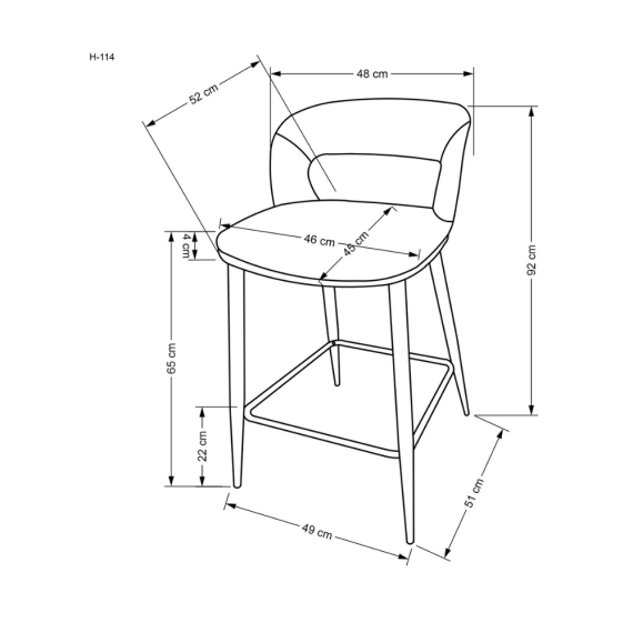 SCAUN H114 (GRI)