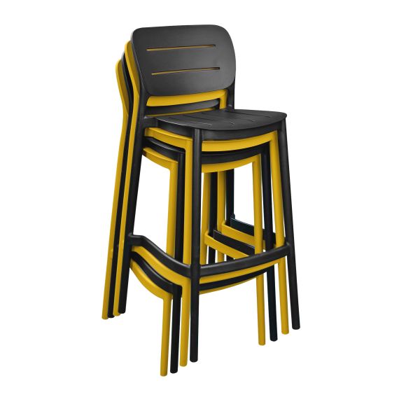 SCAUN BAR HELIX BLACK