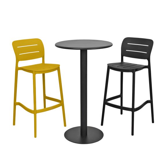 SCAUN BAR HELIX BLACK