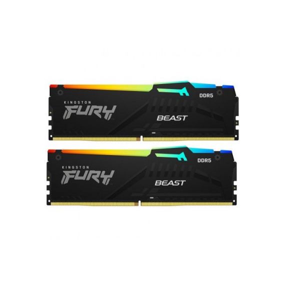 ОПЕРАТИВНАЯ ПАМЯТЬ KINGSTON FURY® BEAST DDR5 RGB 5600 МТ/С 128ГБ (KIT OF 2*64GB)