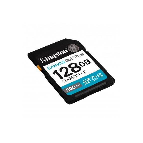 КАРТА ПАМЯТИ SD 128GB KINGSTON CANVAS GO! PLUS G4, 200/160MB/S