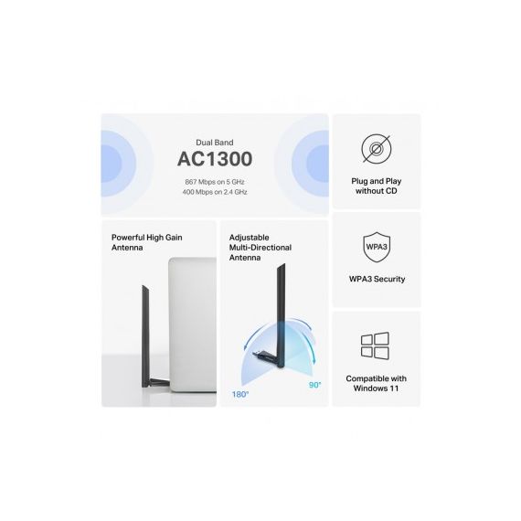 USB2.0 АДАПТОР / WI-FI 5 / MERCUSYS MA30H