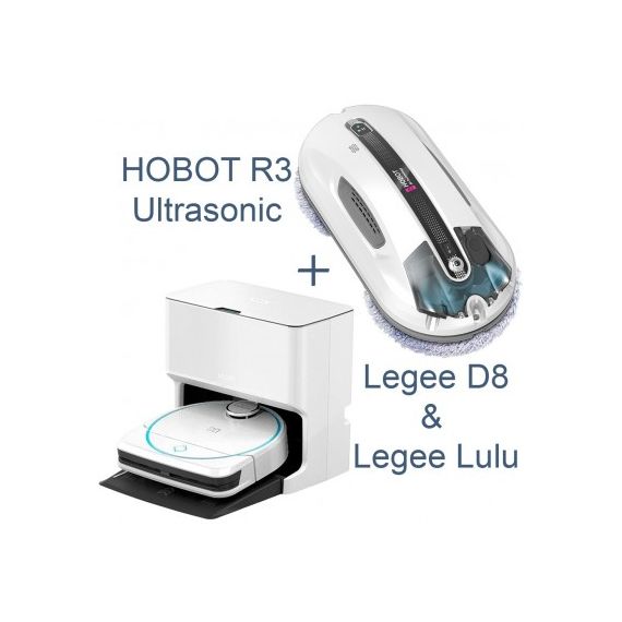 КОМПЛЕКТ HOBOT ”VACUUM CLEANING ROBOT LEGEE D8 + LEGEE LULU + WINDOW CLEANING ROBOT R3”