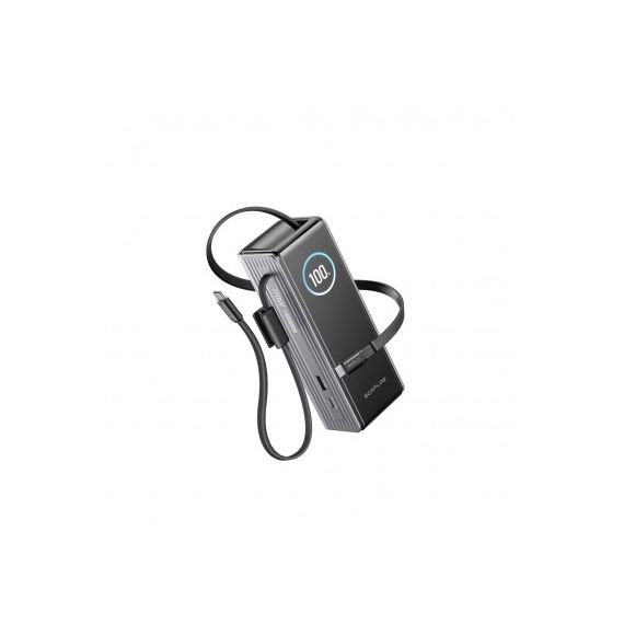 ECOFLOW RAPID POWER BANK (25000MAH, 170W, 100W BUILT-IN AND RETRACTABLE CABLES)