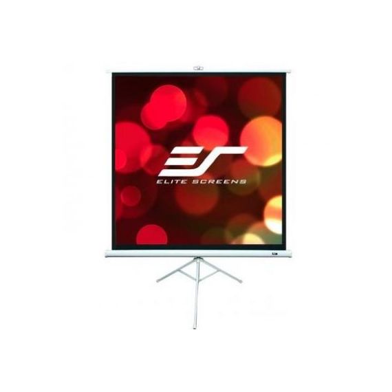 TREPIED CU MECANISM DE COBORARE ELITE SCREENS T113NWS1 / 113”(1:1) / WHITE