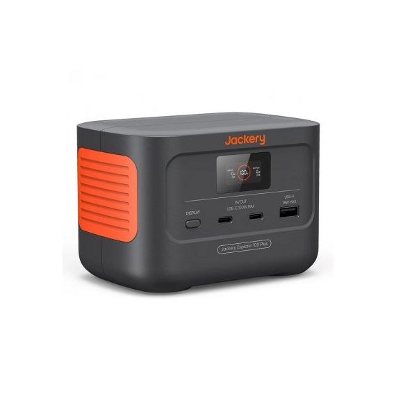 МИНИ-ПОРТАТИВНАЯ ЭЛЕКТРОСТАНЦИЯ JACKERY EXPLORER 100 PLUS / CAPACITY: 99WH/31000MAH 3.2V / AC OUTPUT: 128W TOTAL / BLACK-ORANGE