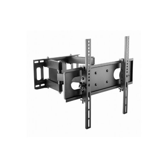 FULL-MOTION TV-WALL MOUNT FOR 32 -55”- GEMBIRD ”WM-55ST-04”, ALLOWS UP TO 60 DEGREES SWIVEL AND 20 DEGREES TILTING, MAX. 35 KG, DISTANCE TO WALL: 78 - 400 MM, MAX. VESA 400 X 400, BLACK