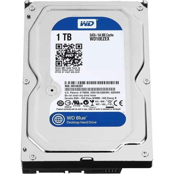 3.5 HDD 1TB WESTERN DIGITAL BLUE WD10EZEX, 7200RPM, SATA3 6GB/S, 64MB
