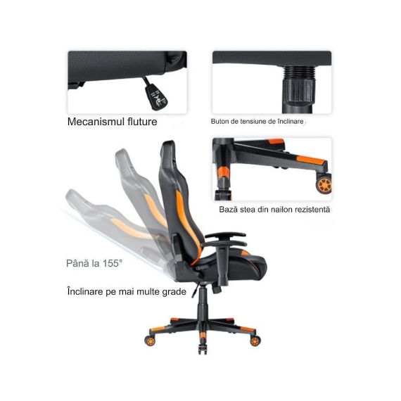 LUMI PREMIUM PVC DIAMOND QUILTED GAMING CHAIR CH06-31