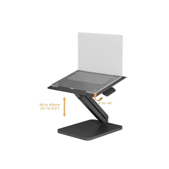 BRATECK DWS36-01 GAS SPRING SIT-STAND DESK CONVERTER FOR LAPTOP