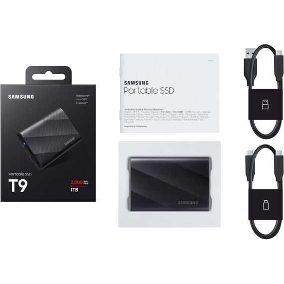 ВНЕШНИЙ SSD 1TB SAMSUNG PORTABLE SSD T9 MU-PG1T0B/EU EXTERNAL SSD
