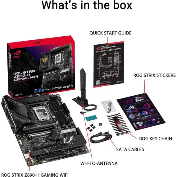 МАТЕРИНСКАЯ ПЛАТА ASUS ROG STRIX Z890-H GAMING WIFI INTEL Z890