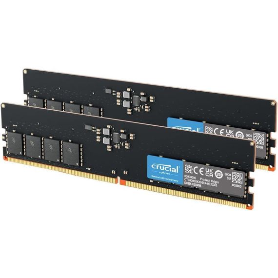 MEMORIE OPERATIVA 32GB DDR5 DUAL-CHANNEL KIT CRUCIAL CT2K16G56C46U5 32GB