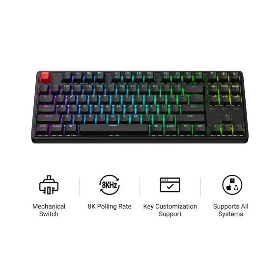 КЛАВИАТУРА МЕХАНИЧЕСКАЯ KEYCHRON C3 PRO 8K QMK WIRED MECHANICAL KEYBOARD