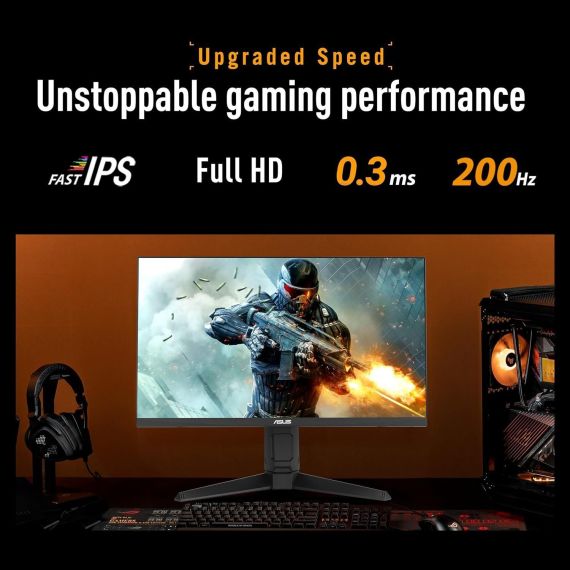 МОНИТОР 24.5 ASUS TUF GAMING VG259QL5A FAST IPS GAMING MONITOR WIDE 16:9