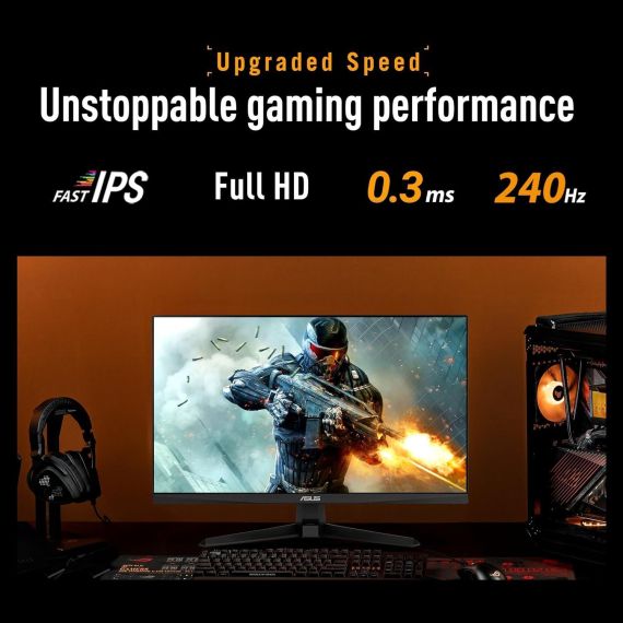 МОНИТОР 27 ASUS TUF GAMING VG279QM5A FAST IPS GAMING MONITOR WIDE 16:9