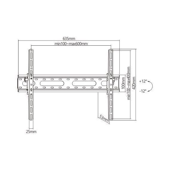 КРЕПЛЕНИЕ ПОДВЕС НАСТЕННЫЙ КРОНШТЕЙН ДЛЯ ТЕЛЕВИЗОРА FLAT PANEL WALL