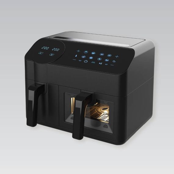 FRITEUZA CU AER CALD AIR FRYER MAESTRO MR-760, CU 2 BOLURI DE 3,5 L + 6 L (2400 