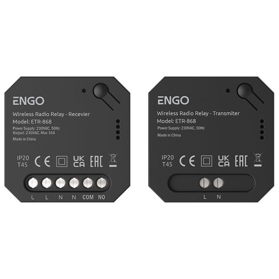 RELEU TERMOSTAT WIRELESS ENGO ETR-868, 868 MHZ, COMPATIBIL CENTRALE TERMICE ON/O