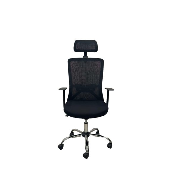 КРЕСЛО SMART 215 HEADREST OC ТКАНЬ/СЕТКА TILT ЧЕРНЫЙ