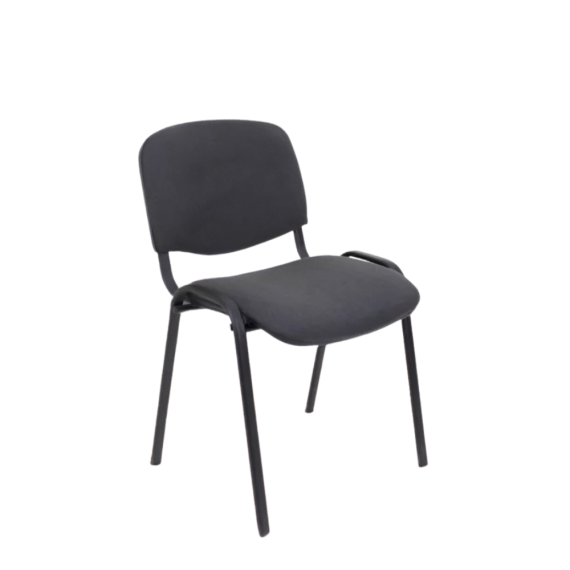 SCAUN ISO, A-2 METAL/ȚESĂTURĂ NEGRU