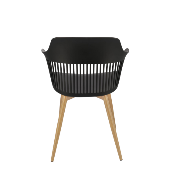 СТУЛ CORNIDO SD-271067 ДЕРЕВО/ПЛАСТИК ЧЕРНЫЙ