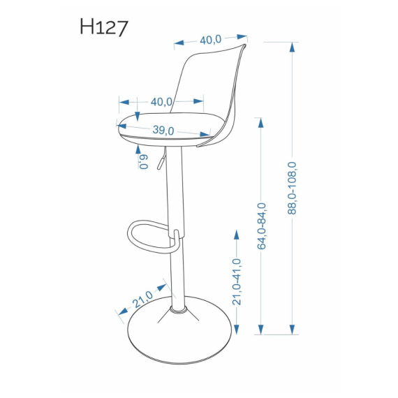 СТУЛ H127 ТКАНЬ БЕЖЕВЫЙ
